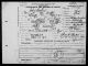 Death certificate for John CASLIN or CASSIN 1910