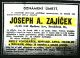 Obituary for Joseph ZAJICEK 1940
