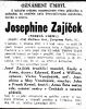 Obituary for Josephine ZAJICEK (KREMLOVA)