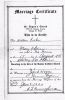 Marriage Certificate (Church) for William FISHER and Mary O'BRIEN 17 Aug 1935