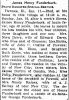 Obituary for James Henry FUNDERBURK