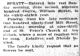 Obituary for William SPRATT 5 Jun 1912 Poughkeepsie Journal