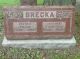 Headstone for Frank and Christina BRECKA